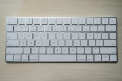 silver and white computer keyboard