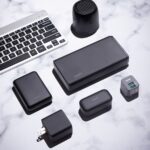 black android smartphone beside black smartphone