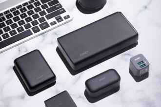 black android smartphone beside black smartphone