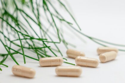 a group of white pills